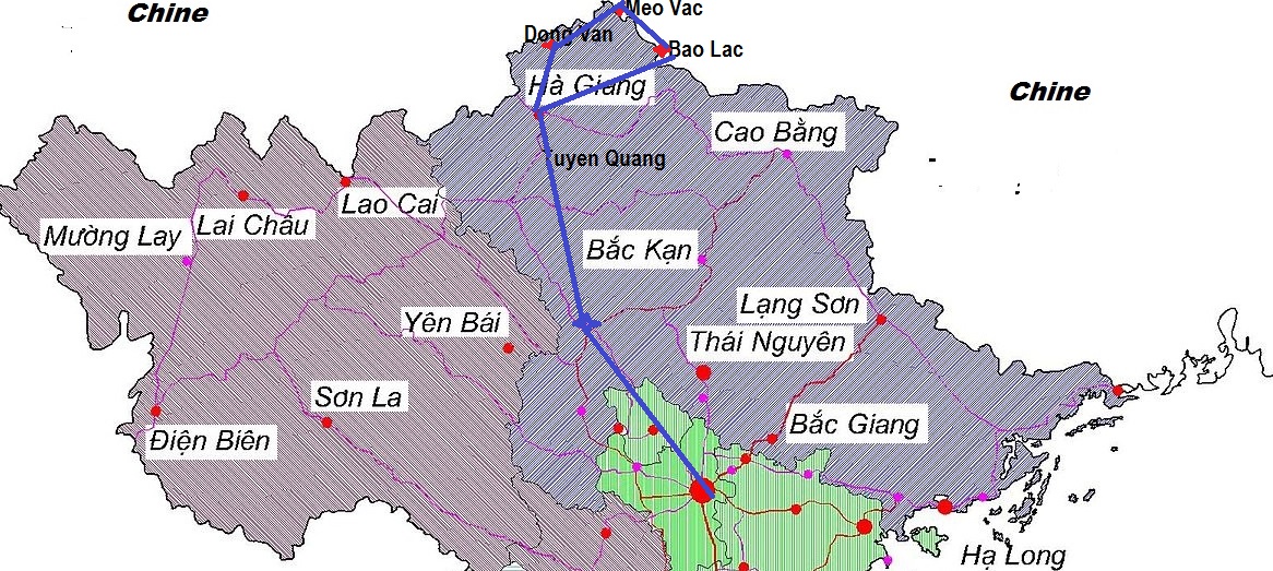 map | Asia Hero Travel | Vietnam