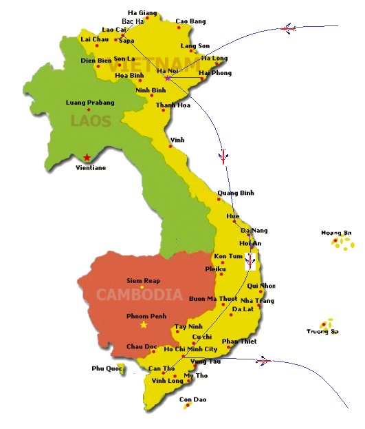 map | Asia Hero Travel | Vietnam